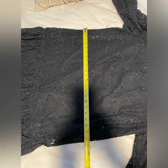 NWT J. Crew black lace ruffle neck dress XL - Picture 10 of 12